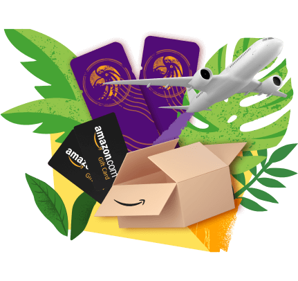 Bonos para Viajes en ARAJET y AMAZON Gift Card