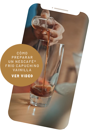 Cómo preparar un Nescafé® Frío Capuchino Vainilla