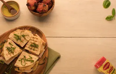 Quesadilla de Berenjena con Crema de Tomates