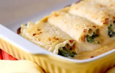 Canelones Rellenos de Espinaca