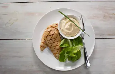 Pechugas al Grill con Mayonesa de Tofu