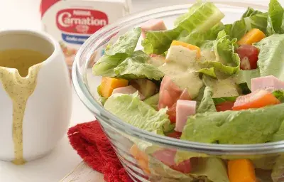 Ensalada Con Aderezo De Orégano Y Mostaza