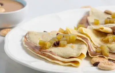 CREPES DE HABICHUELAS CON DULCE