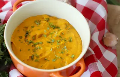 Puré de Auyama con Calabacín y Ajo