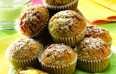 MUFFINS de Guineo, Coco y Limón