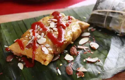 Pasteles en Hoja Rellenos de Carne