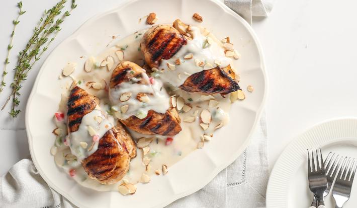 pechugas de pollo a la crema con nature´s heart® almendra