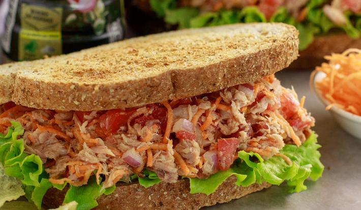 Sandwich de Tuna y vegetales