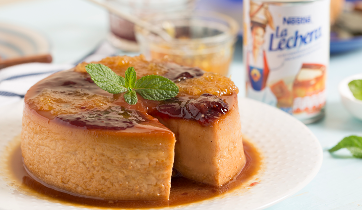 Flan de Habichuelas con Dulce