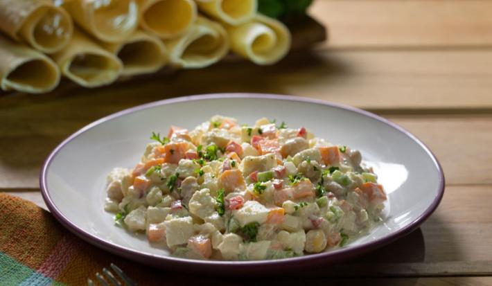 Ensalada de Garanzos con crema agria