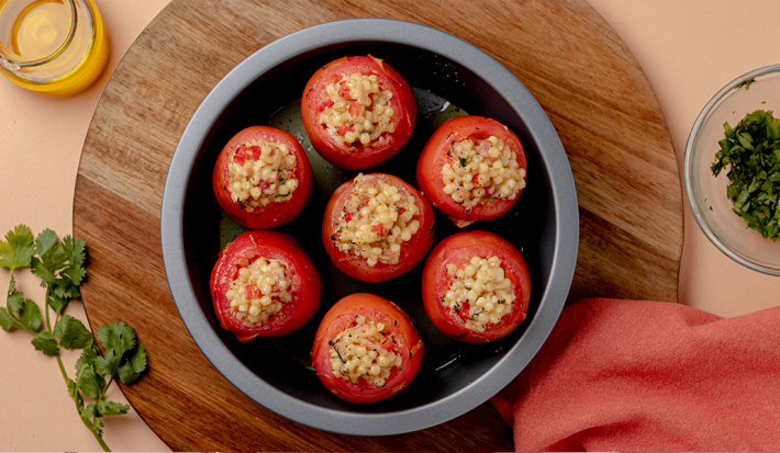 TOMATES RELLENOS CON COUSCOUS