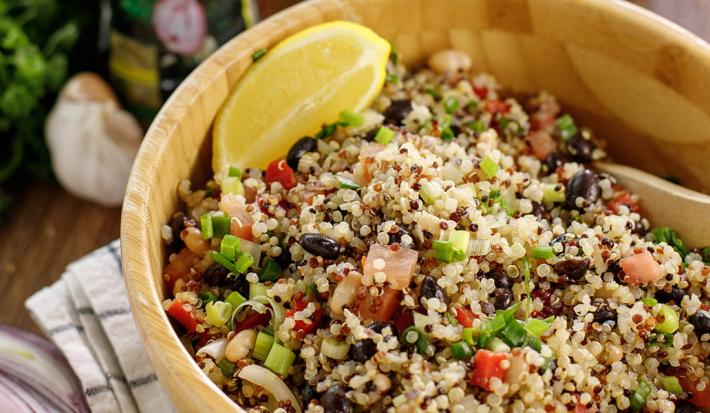 Ensalada de quinoa y frijoles