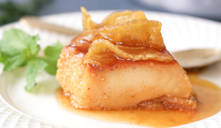 Flan de Manzana y Canela