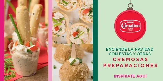 Cremosas preparaciones navideñas con Carnation®